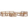 Ensemble de canapés d'extérieur 6 pcs Naturel 525188525188