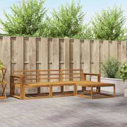 Ensemble de canapés d'extérieur 4 pcs Naturel 525191525191