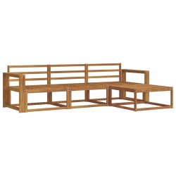 Ensemble de canapés d'extérieur 4 pcs Naturel 525191525191
