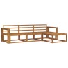 Ensemble de canapés d'extérieur 4 pcs Naturel 525191525191