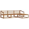 Ensemble de canapés d'extérieur 4 pcs Naturel 525195525195