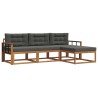 Ensemble de canapés d'extérieur 4 pcs Naturel et Anthracite 525197525197