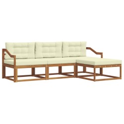 Ensemble de canapés d'extérieur 4 pcs Naturel et Crème 525199525199