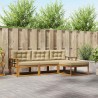 Ensemble de canapés d'extérieur 4 pcs Naturel et Beige 525200525200