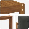 Ensemble de canapés d'extérieur 4 pcs Naturel et Anthracite 525201525201