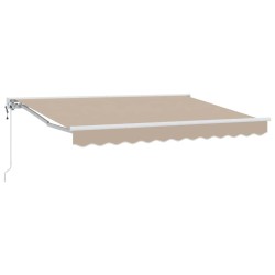 Cadre d'auvent Beige 300 x 200 cm Polyester avec revêtement PU 525203525203