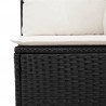 Salon de jardin 7 pcs avec coussins noir résine tressée 525218525218