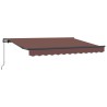 Auvent Rétractable Marron 300 x 200 cm tissu 525221525221