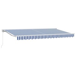 Cadre d'auvent Bleu et Blanc 350 x 200 cm 525224525224