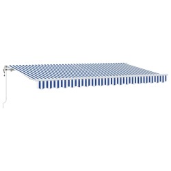 Auvent Rétractable Bleu 350 x 200 cm tissu 525231525231