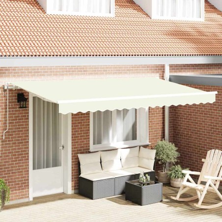 Auvent Rétractable Crème 350 x 200 cm tissu 525234525234