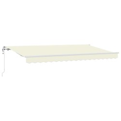 Auvent Rétractable Crème 350 x 200 cm tissu 525234525234
