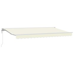 Cadre d'auvent Crème 350 x 200 cm Polyester avec revêtement PU 525237525237