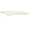 Cadre d'auvent Crème 350 x 200 cm Polyester avec revêtement PU 525237525237