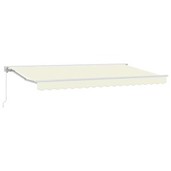 Cadre d'auvent Crème 350 x 200 cm Polyester avec revêtement PU 525238525238