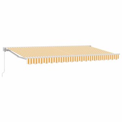 Cadre d'auvent Jaune et blanc 350 x 200 cm 525291525291