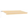 Auvent Rétractable Jaune 350 x 200 cm tissu 525293525293
