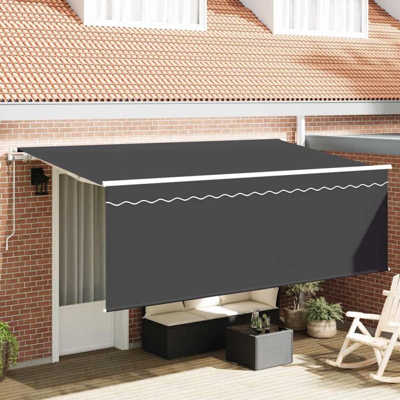 Auvent Rétractable Anthracite 350 x 200 cm 525296525296