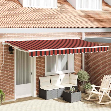 Cadre d'auvent Orange et Noir 350 x 200 cm 525299525299