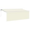 Auvent Rétractable Crème 350 x 200 cm Polyester et Aluminium 525301525301