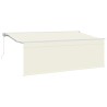 Auvent Rétractable Crème 350 x 200 cm Polyester et Aluminium 525302525302