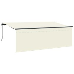 Auvent Rétractable Crème 350 x 200 cm Polyester et Aluminium 525303525303