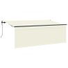 Auvent Rétractable Crème 350 x 200 cm Polyester et Aluminium 525303525303