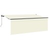 Auvent Rétractable Crème 350 x 200 cm Polyester et Aluminium 525304525304