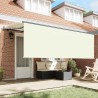 Auvent Rétractable Crème 350 x 200 cm Polyester et Aluminium 525304525304