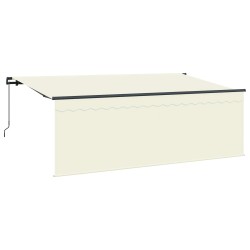 Auvent Rétractable Crème 350 x 200 cm Polyester et Aluminium 525304525304