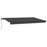 Auvent Rétractable Anthracite 350 x 200 cm tissu 525310525310