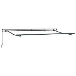 Auvent Rétractable Anthracite 350 x 200 cm tissu 525312525312