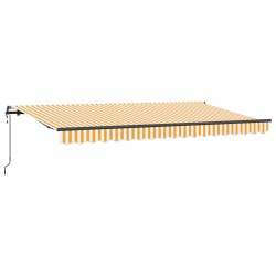 Auvent Rétractable Jaune 350 x 200 cm tissu 525315525315