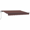Auvent Rétractable Marron 350 x 200 cm tissu 525318525318
