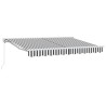 Cadre d'auvent Anthracite et blanc 350 x 200 cm 525319525319