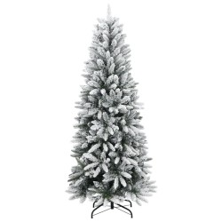 Sapin de Noël artificiel 150 LED et neige floquée 150 cm 525322525322