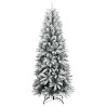 Sapin de Noël artificiel 150 LED et neige floquée 150 cm 525322525322