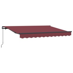 Auvent Rétractable Bordeaux 300 x 200 cm tissu 525324525324