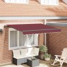 Auvent Rétractable Bordeaux 300 x 200 cm tissu 525325525325