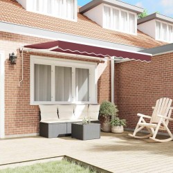 Auvent Rétractable Bordeaux 300 x 200 cm tissu 525326525326