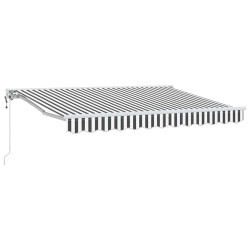 Cadre d'auvent Anthracite et blanc 350 x 200 cm 525328525328