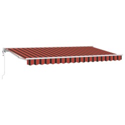 Cadre d'auvent Orange et Noir 350 x 200 cm 525339525339