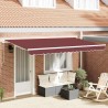 Auvent Rétractable Bordeaux 350 x 200 cm tissu 525340525340