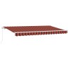 Auvent Rétractable Orange 350 x 200 cm tissu 525345525345