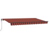 Auvent Rétractable Orange 350 x 200 cm tissu 525347525347
