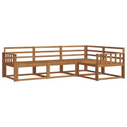 Ensemble de canapés d'extérieur 4 pcs Naturel 525351525351