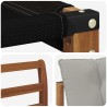 Ensemble de canapés d'extérieur 3 pcs Gris Naturel et Clair 525355525355