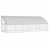 Kennel pour Chiens 3 pcs Argenté 6 x 2 x 2 m Acier galvanisé 525361525361