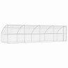 Kennel pour Chiens 4 pcs Argenté 8 x 2 x 2 m Acier galvanisé 525365525365