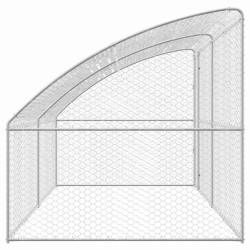 Kennel pour Chiens 2 pcs Argenté 4 x 2 x 2 m Acier galvanisé 525367525367